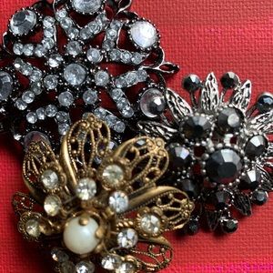3 brooch bundle